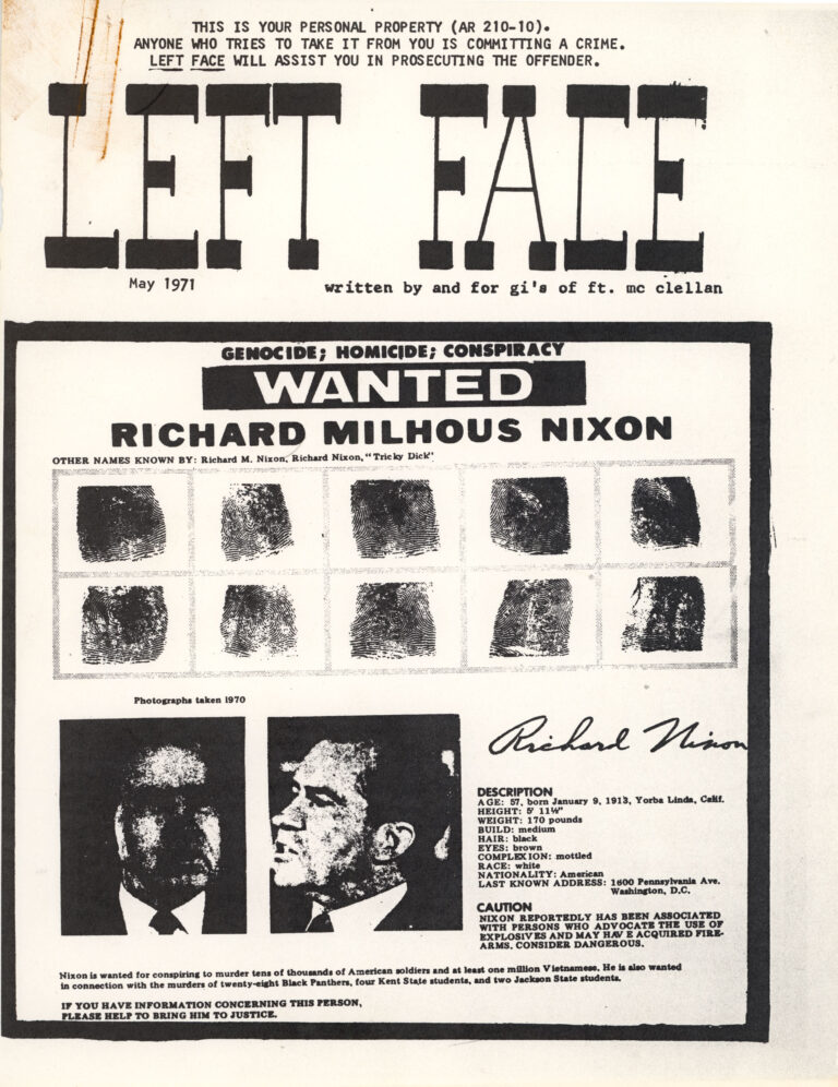 Left Face – May 1971